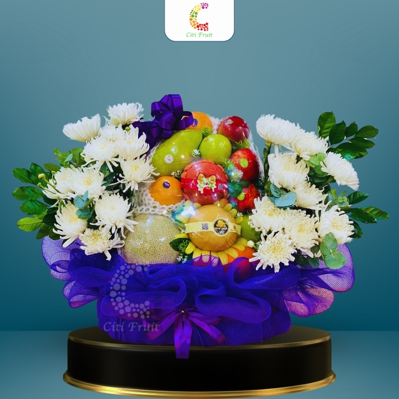 Giỏ Hoa Quả Viếng Tang CH15