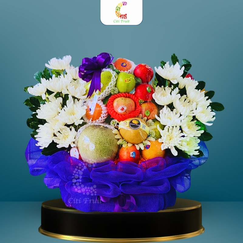 Giỏ Hoa Quả Viếng Tang CH15