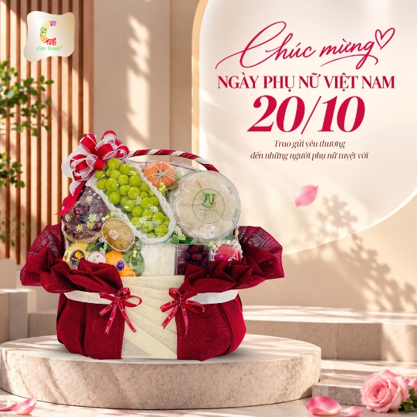 Top 15 giỏ & hộp trái cây cao cấp tặng 20/10 – Quà ý nghĩa, độc đáo