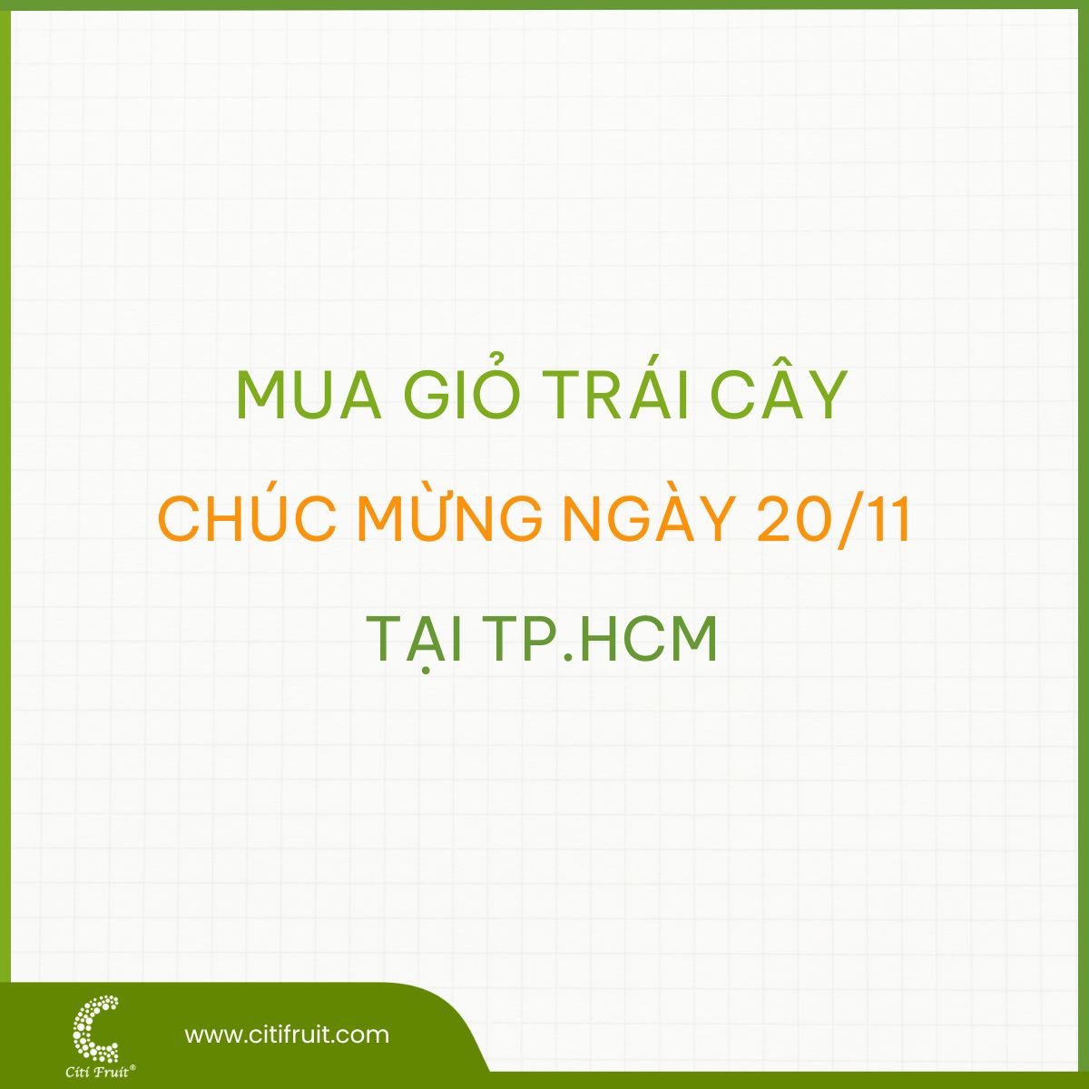 Mua giỏ trái cây chúc mừng ngày 20/11 ở TP.HCM