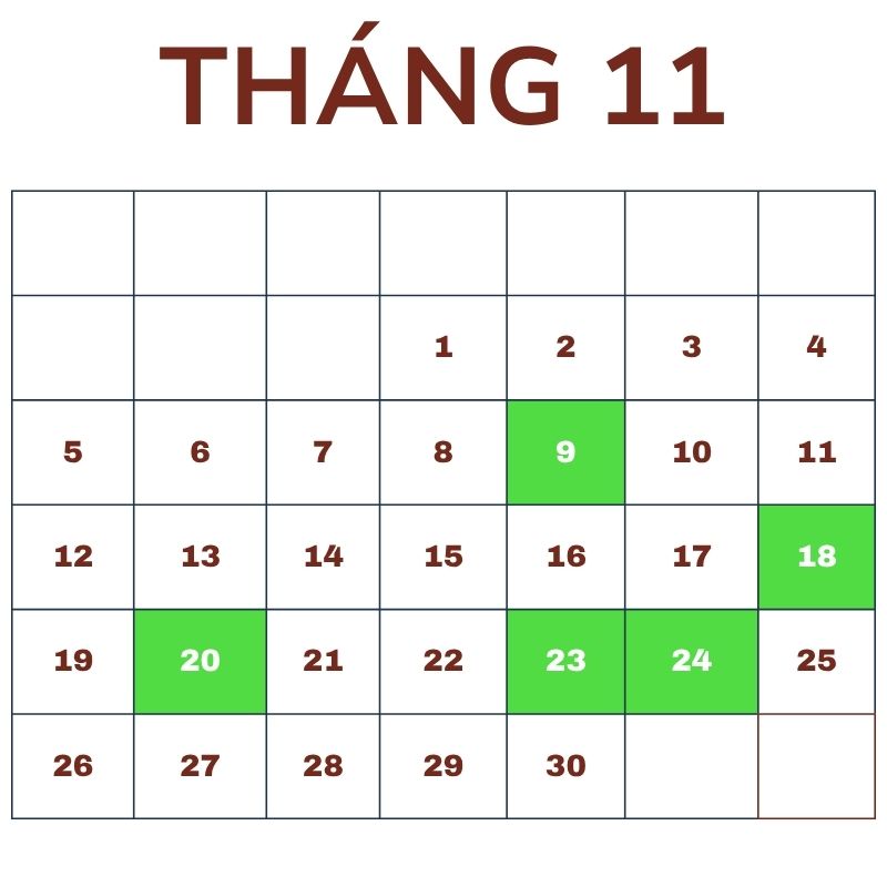 Những ngày lễ, kỷ niệm trong tháng 11 ở Việt Nam