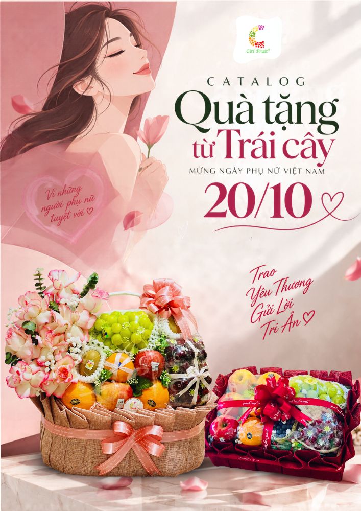 Giỏ Trái Cây Quà Tặng Ngày Phụ Nữ Việt Nam 20/10